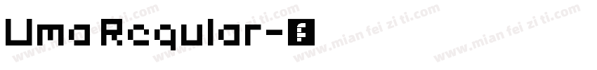 Uma Regular字体转换